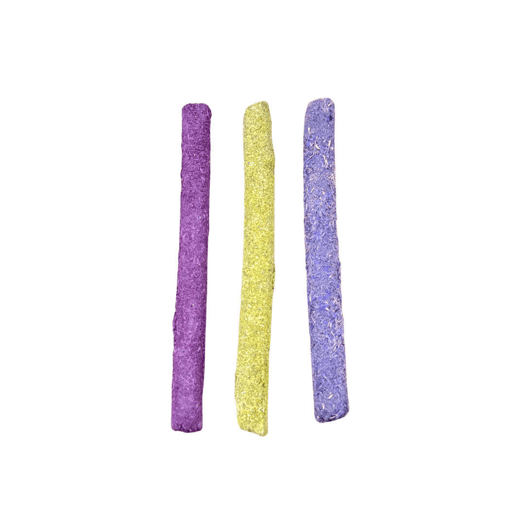 Palitos de heno y flores