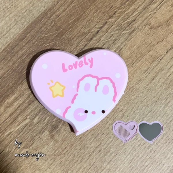 Espejo de conejito / corazón